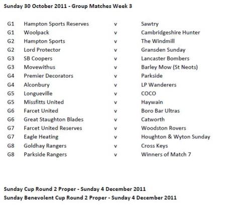 Hunts FA County Cup Results - 24/25 September 2011