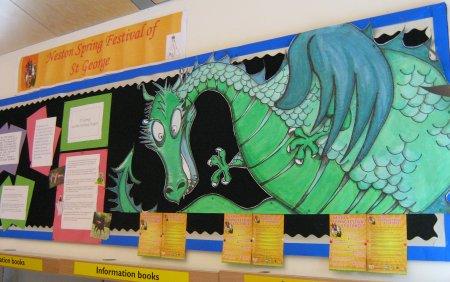 Dragon at Neston Library