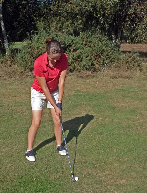 15 year old Leanne Martin at the Central England Open Mixed Foursomes